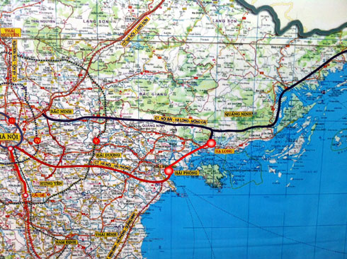 បើកការដ្ឋានគំរោងការផ្លូវហាយវេតភ្ជាប់ Quang Ninh ជាមួយ Hai Phong